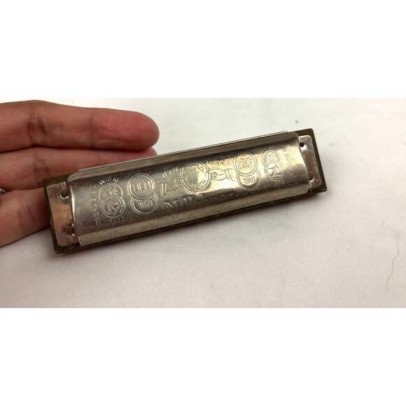 Vintage M Hohner's Harmonica Marine Band Germany Key of C - Picture 7 of 16
